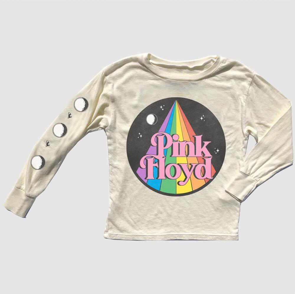 NEW ROWDY SPROUT kid's pink floyd tee in white